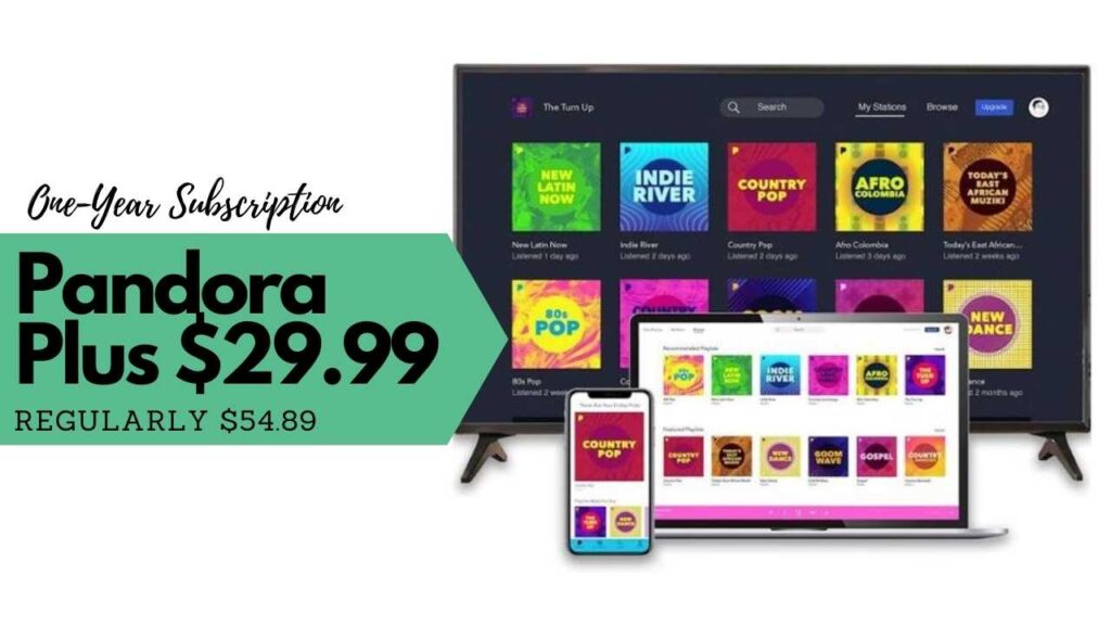 Pandora Plus OneYear Subscription 29.99 (Reg. 54.89) Southern Savers