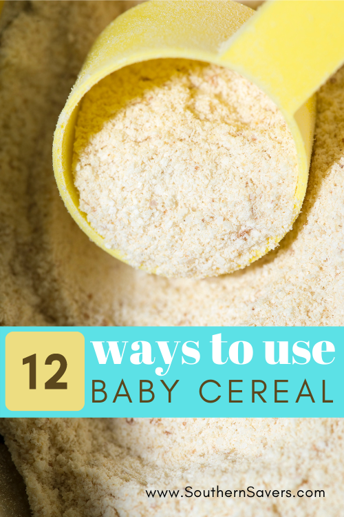 If you have leftover baby cereal in your pantry, try one of these 12 ways to use baby cereal, from banana bread to play dough!