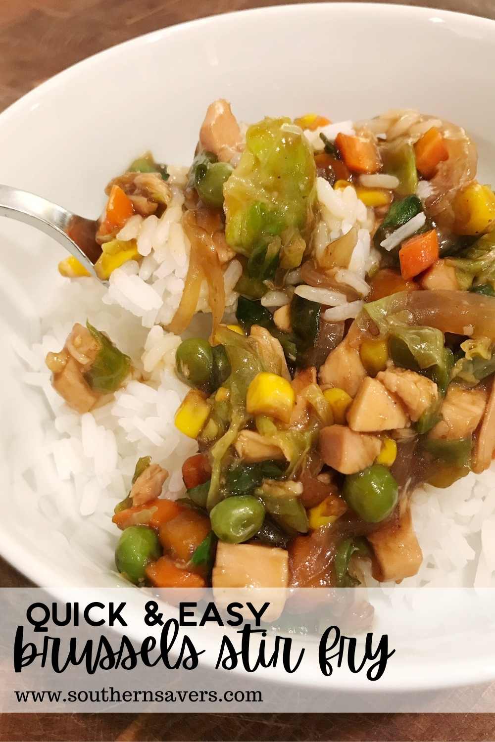 Frugal Recipe: Quick Chicken & Brussels Stir Fry