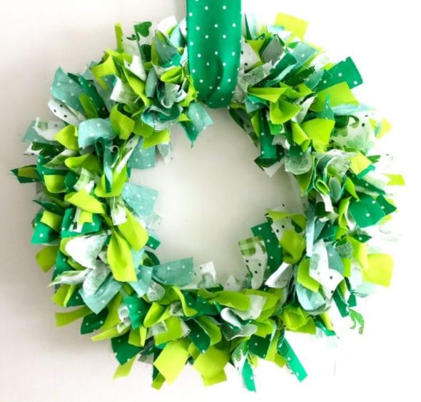 fabric wreath