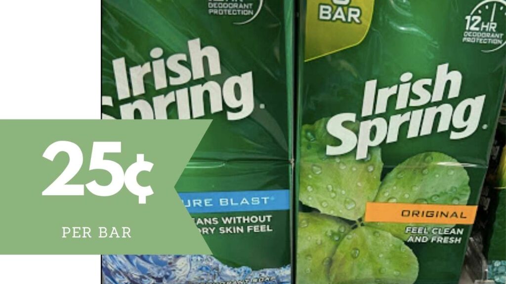 Irish Spring Coupon Makes it 25¢ Per Bar at the Kroger Mega Event Southern Savers