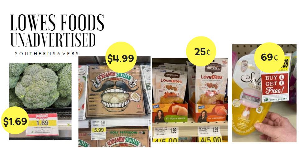 lowes foods unadvertised