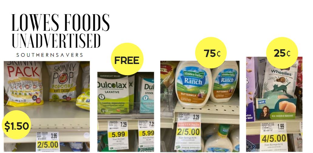 lowes foods unadvertised