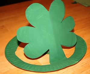 shamrock paper plates