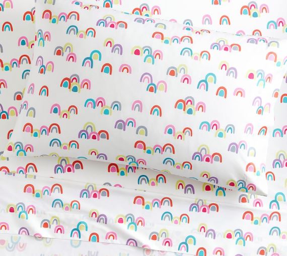 rainbow sheet set