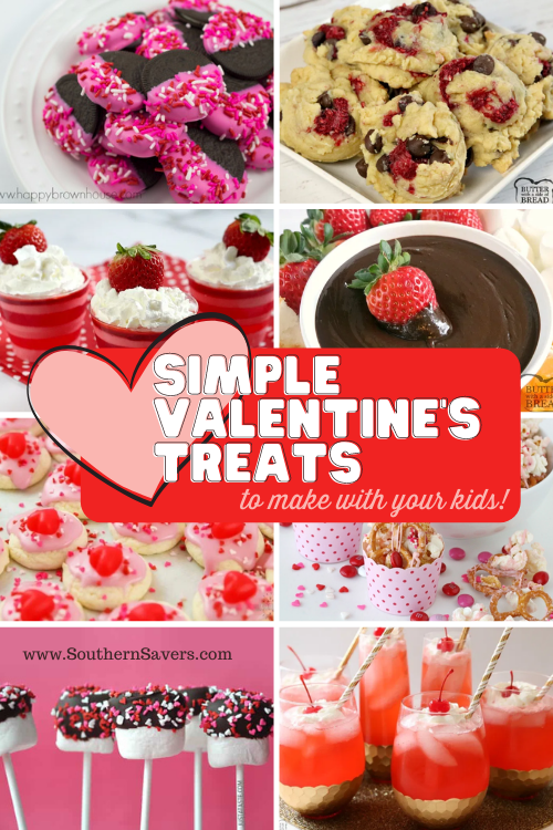 Wanting to enjoy Valentine's Day with the little people in your home? Check out this of simple Valentine's treats to make with your kids!
