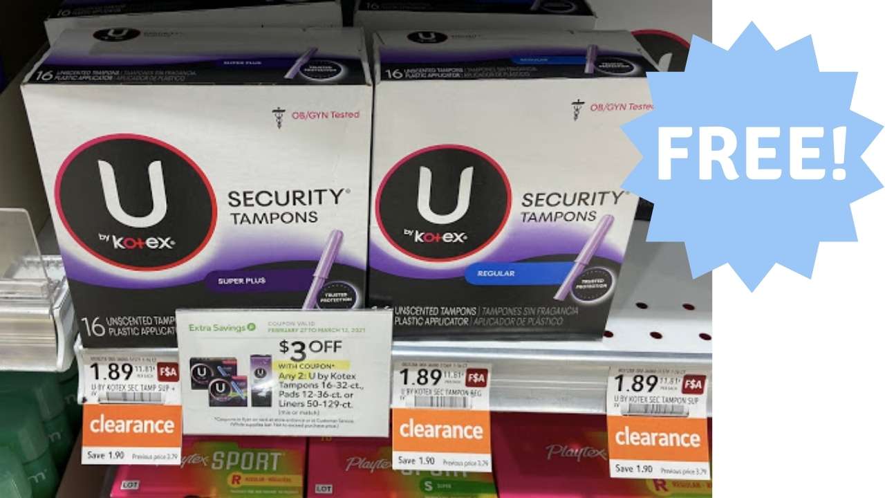 FREE Kotex Tampons Publix Clearance Deal Southern Savers