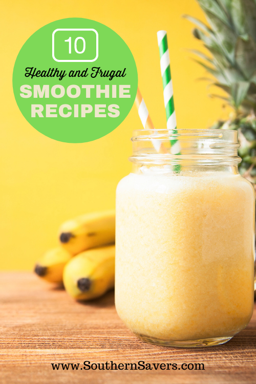 Smoothies are a quick and refreshing way to start the day. Here are 10 healthy and frugal smoothie recipes for inspiration! 