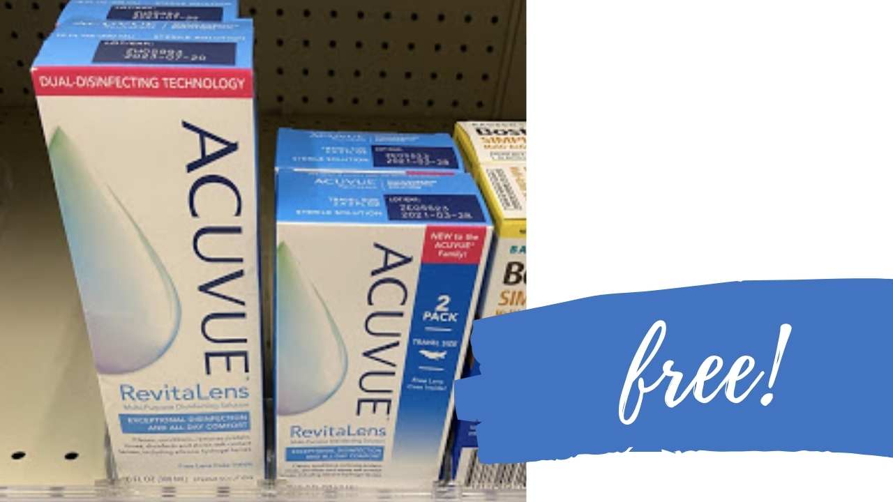 FREE Acuvue RevitaLens Contact Solution & Blink Eye Drops Southern
