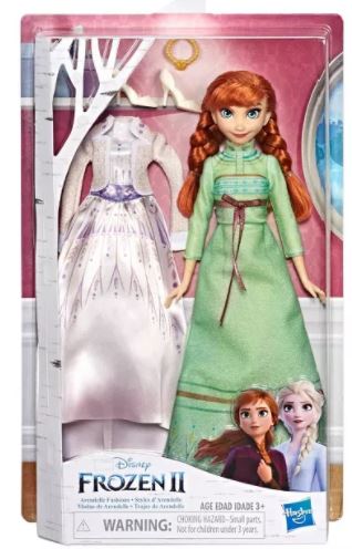 frozen 2 anna doll with two outfits