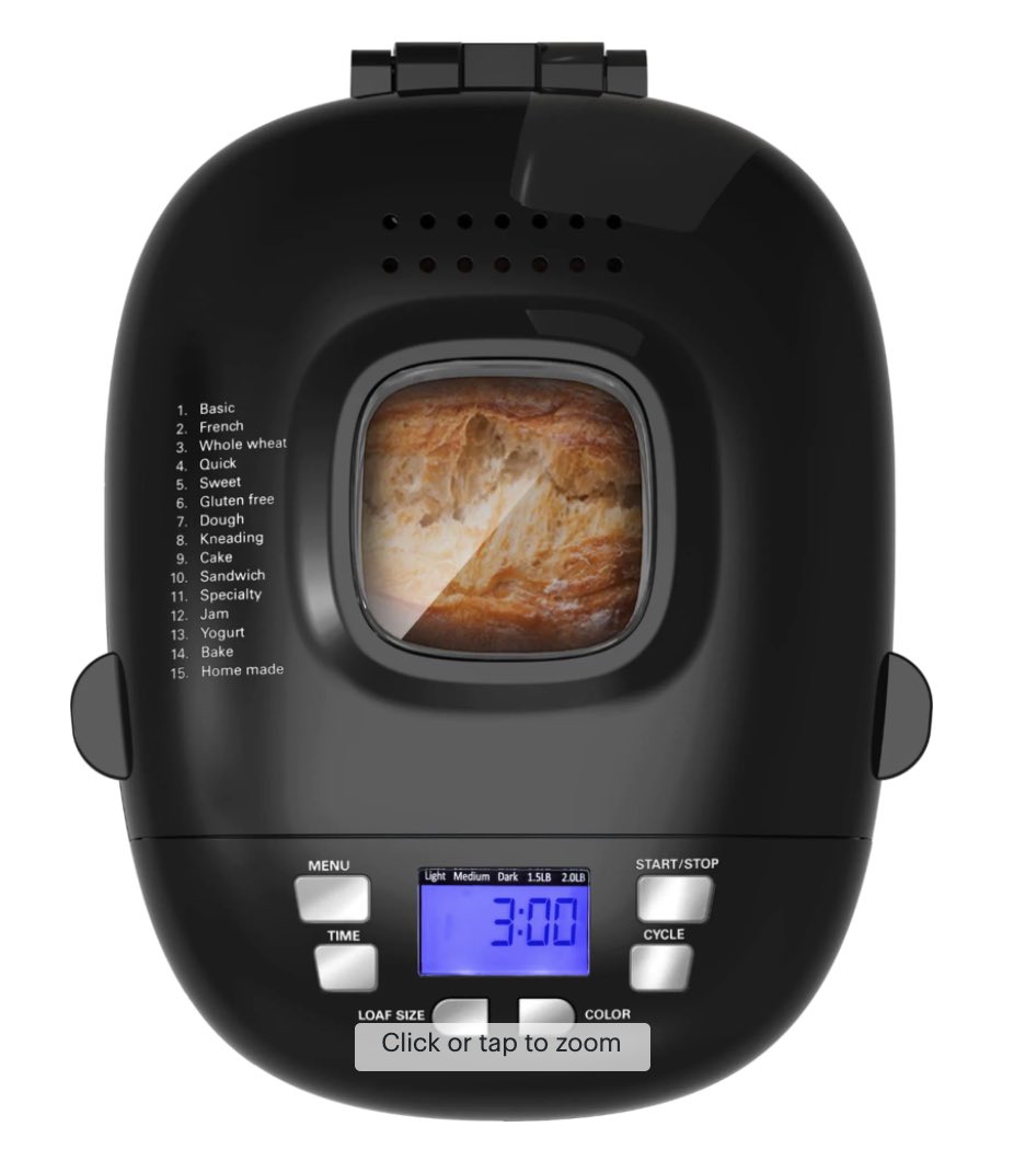 Best Buy Bella Bread Maker 49.99 (Reg. 150) Today Only