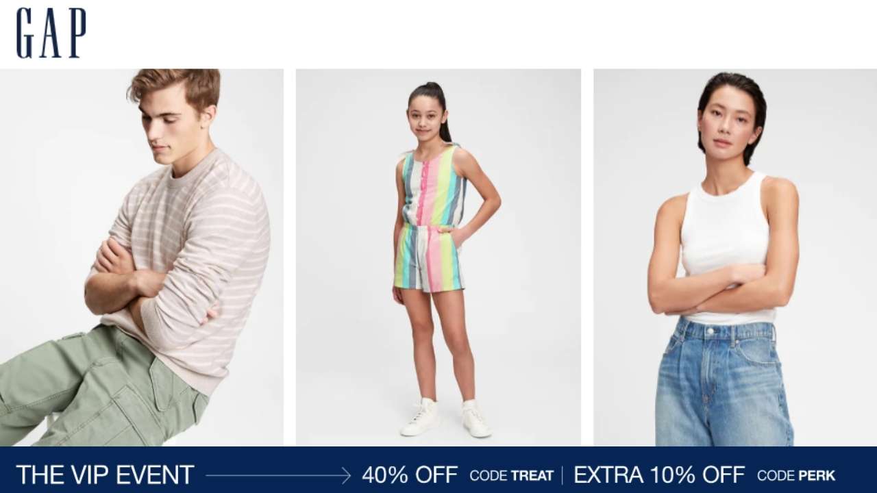 Gap VIP Event 40 Off + Extra 10 Off Southern Savers