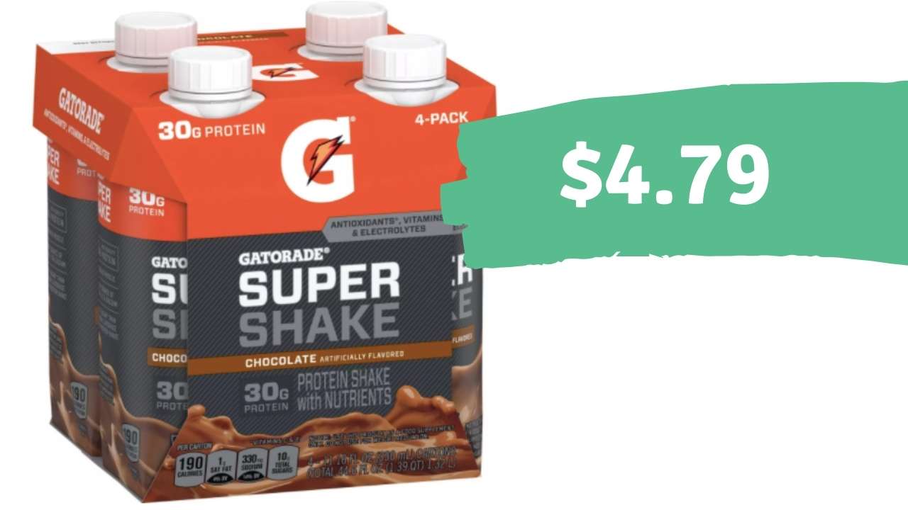4.79 Gatorade Super Shake 4packs Target Circle Deal Southern Savers