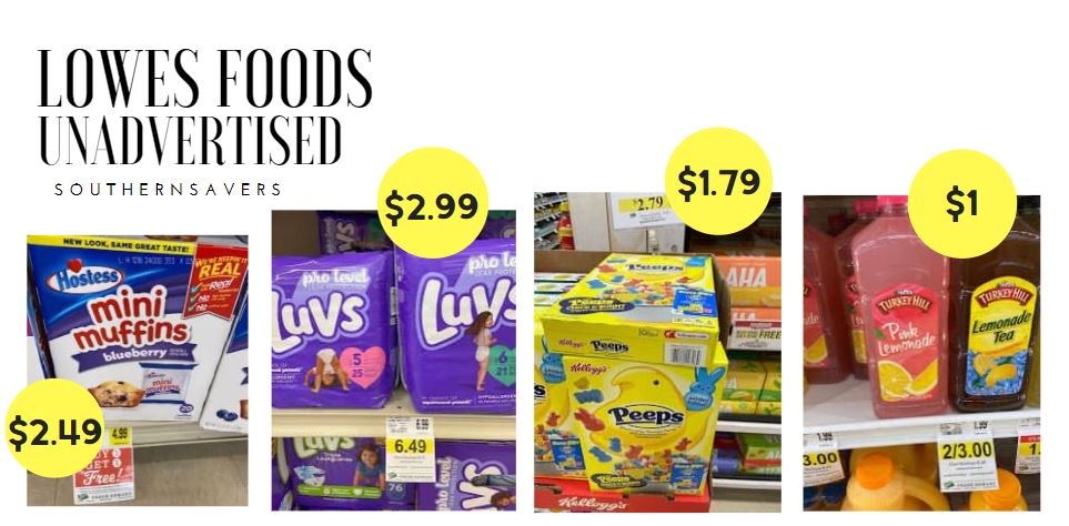 lowes foods unadvertised