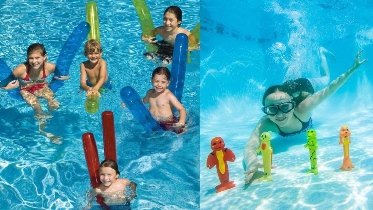 pool floats and toys