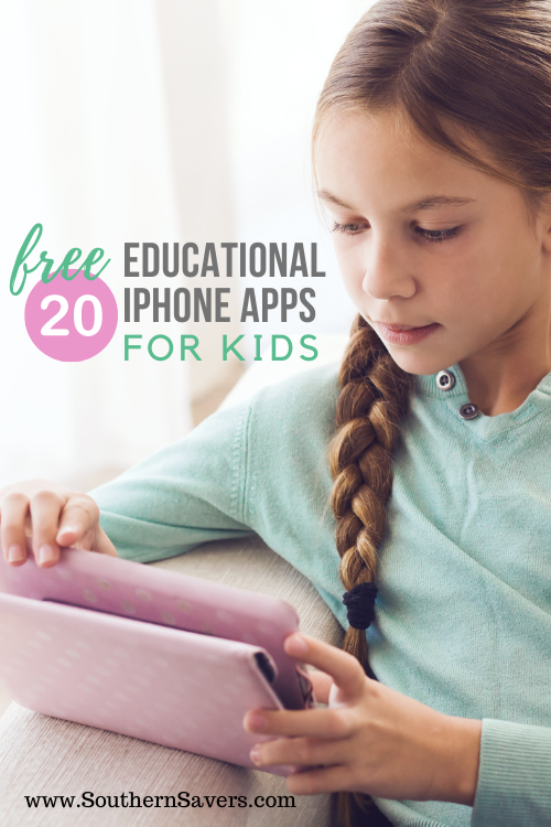 If you want your kids to learn something while having screen time, try one of these 20 free educational iPhone apps for kids!