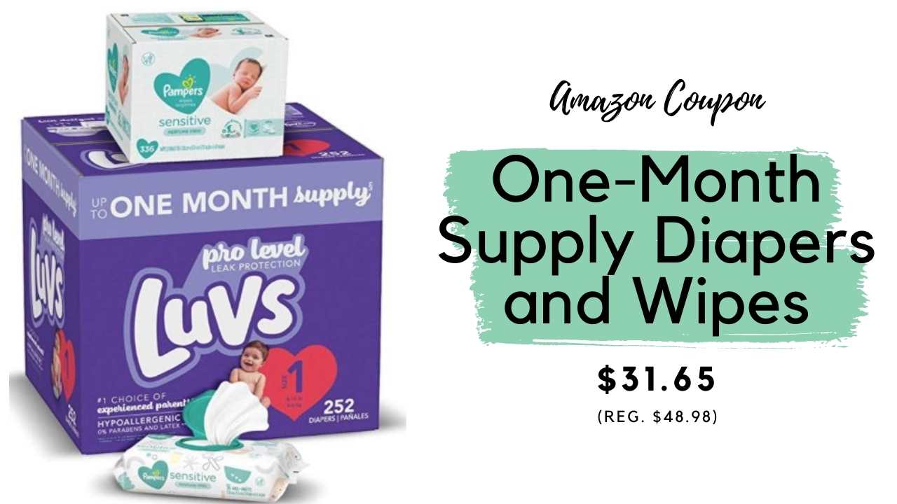 amazon coupon diapers and wipes