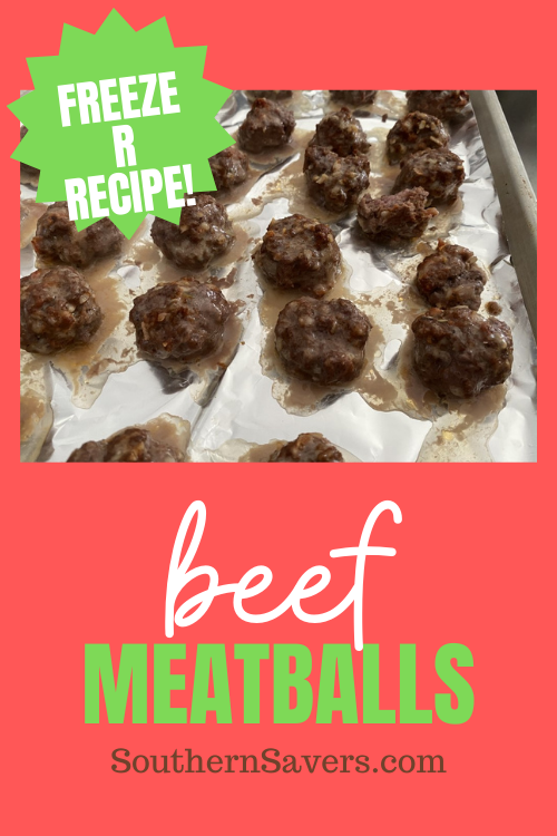 These beef meatballs are deliciously moist and so easy to stick in the freezer for another meal. I love making a huge batch and saving some for later!