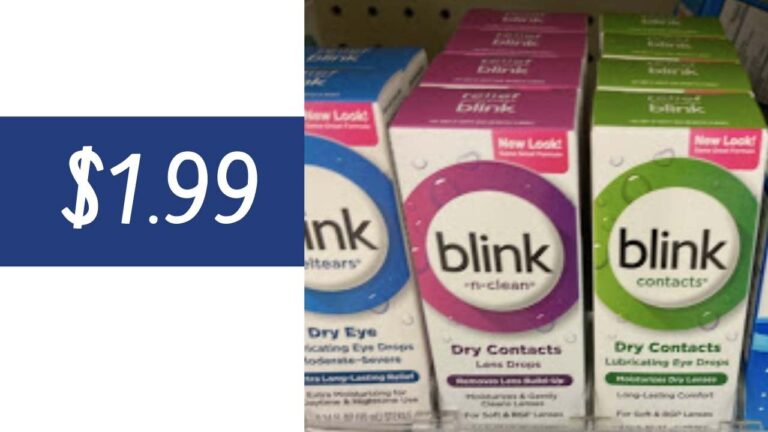 $1.99 Blink Dry Contacts Eye Drops | Walgreens Deal Ends Tomorrow ...