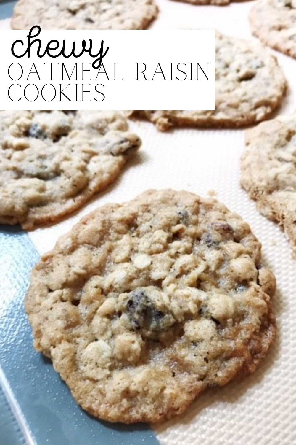 chewy oatmeal raisin cookies