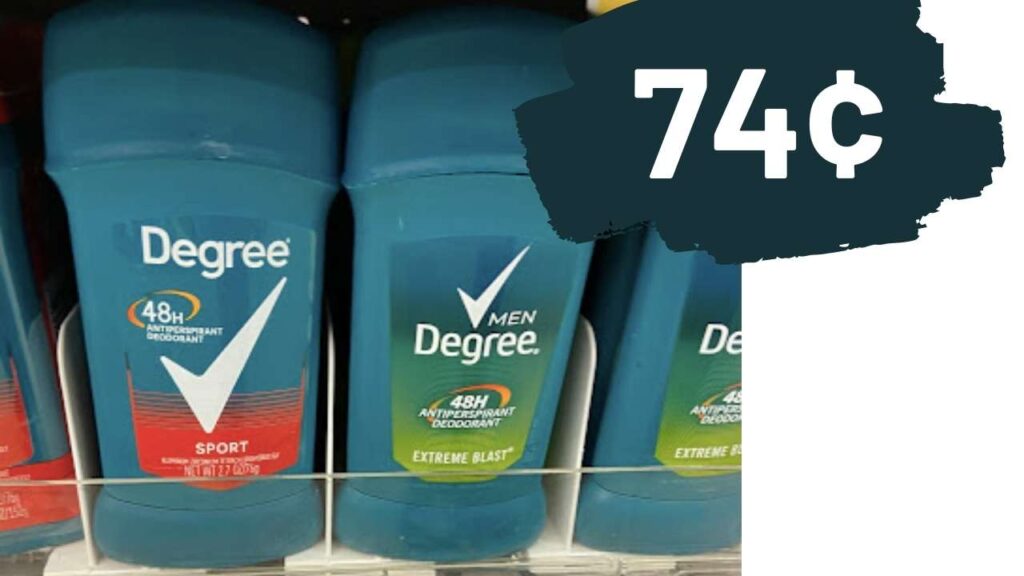 74¢ Degree Deodorant with Walgreens eCoupon Southern Savers