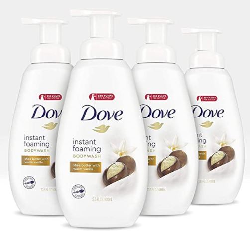 dove foaming body wash