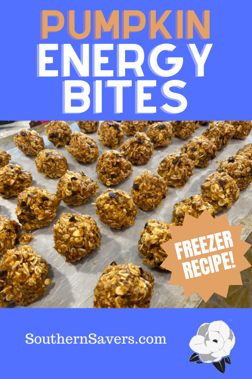 Stock your kitchen with a quick snack with this pumpkin energy bites, which can be stored in the fridge or the freezer for long term storage!