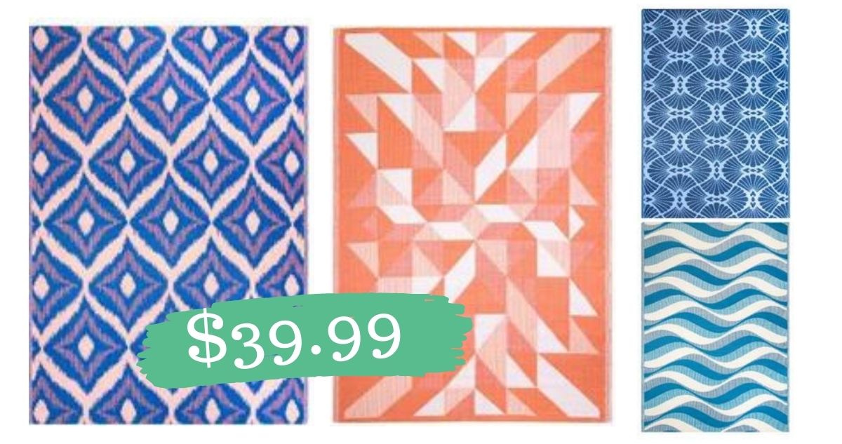 World Market Sale 6x9 Outdoor Floor Mats & Rugs for 39.99