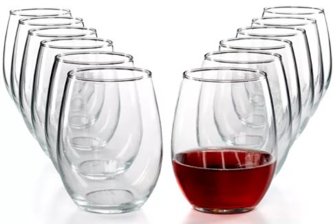 stemless wine glass