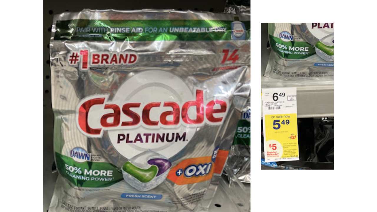 Save on Cascade Platinum Pacs at Walgreens Southern Savers