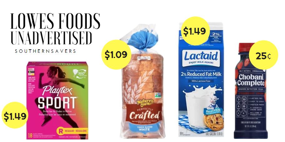 lowes foods unadvertised