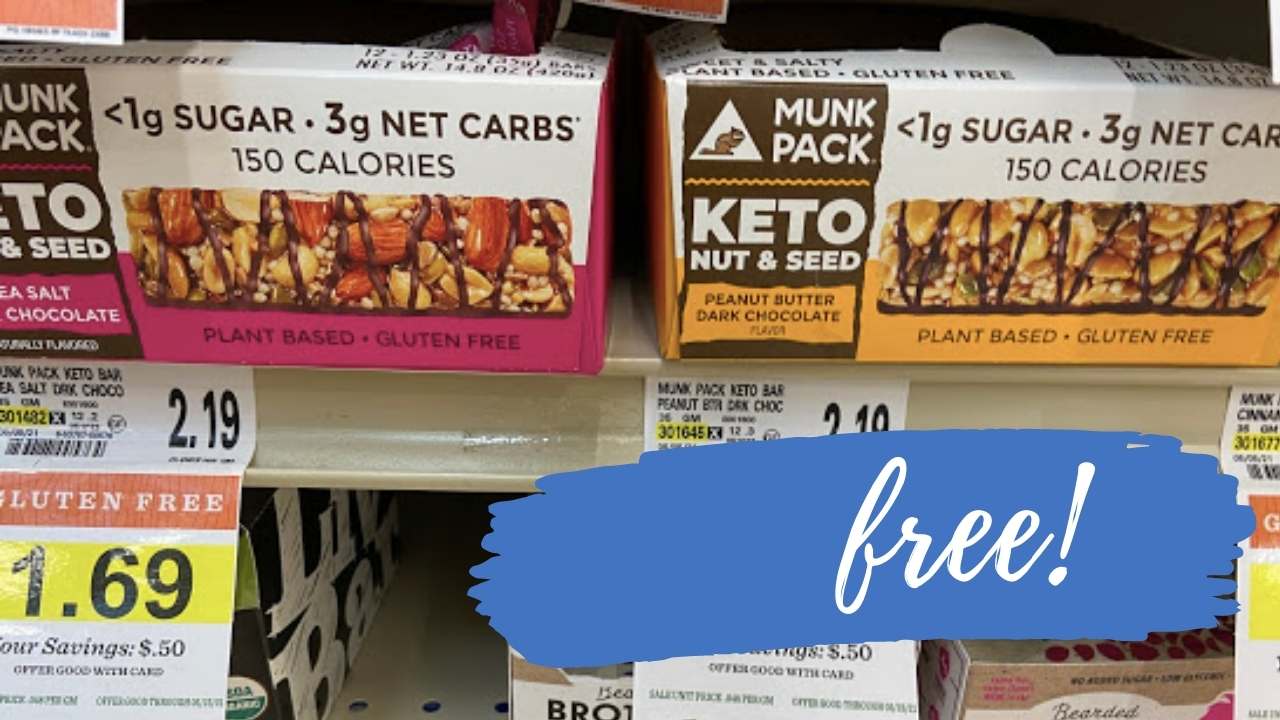 FREE Munk Pack Keto Nut & Seed Bar Using Just Your Phone Southern Savers