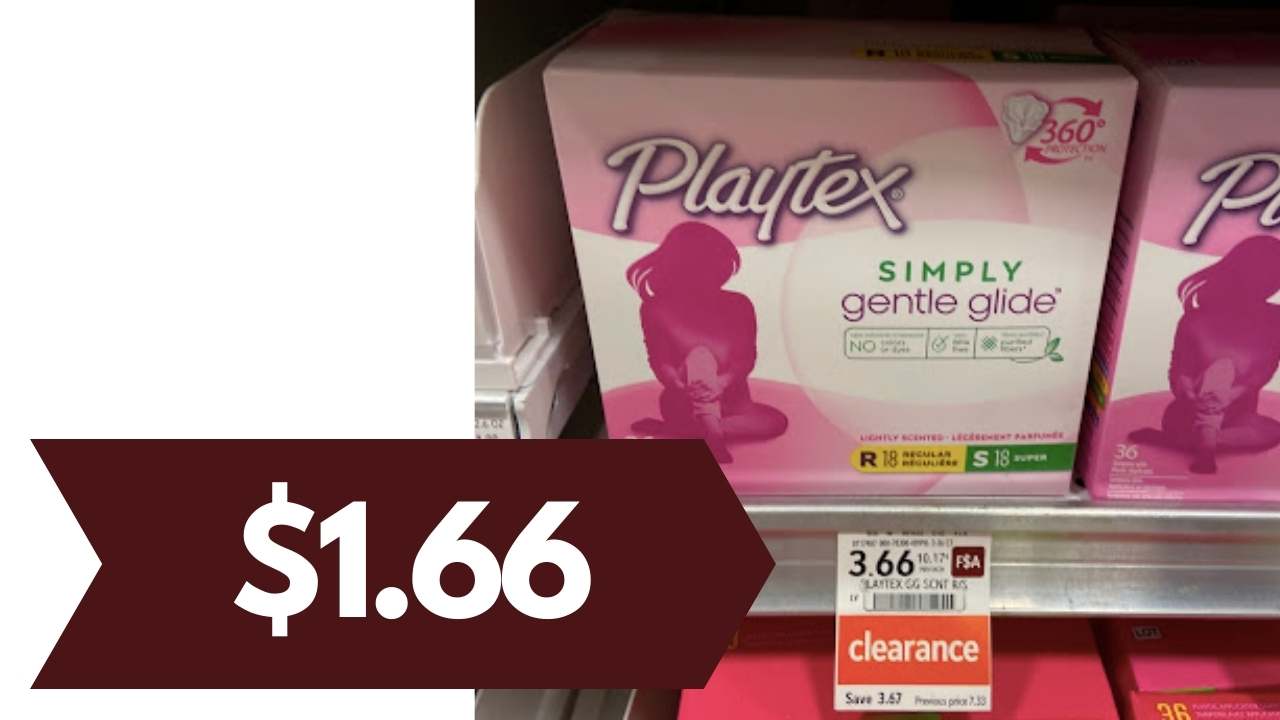 Playtex Coupon 1.66 Tampons with an Unadvertised Clearance Deal