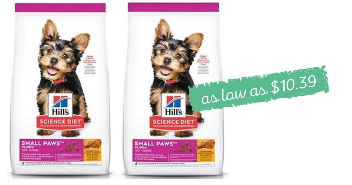 Hill’s Science Diet Dry Puppy Food 4.5 lb. bag for 10.39 Shipped