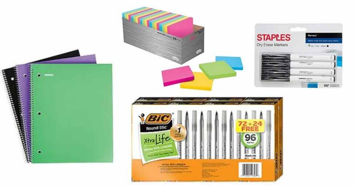 staples school supplies