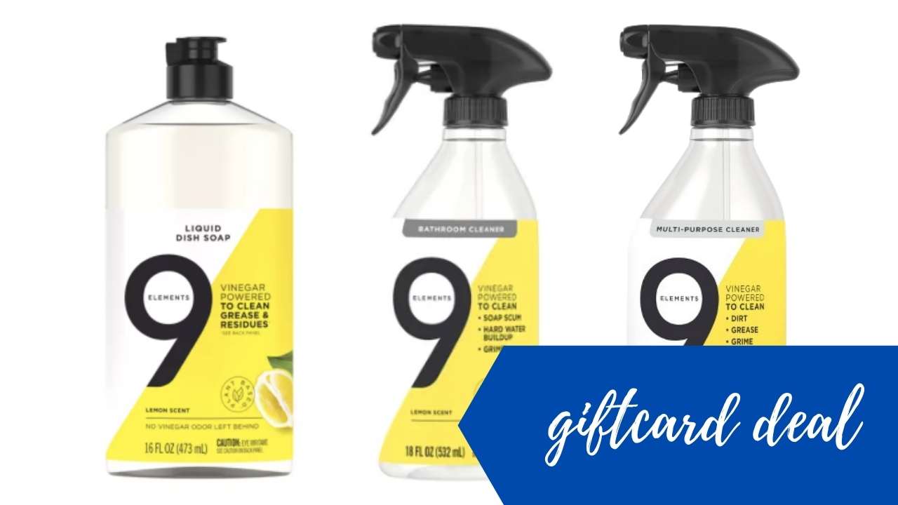 9 Elements Household Cleaners Gift Card Deal at Target Southern Savers