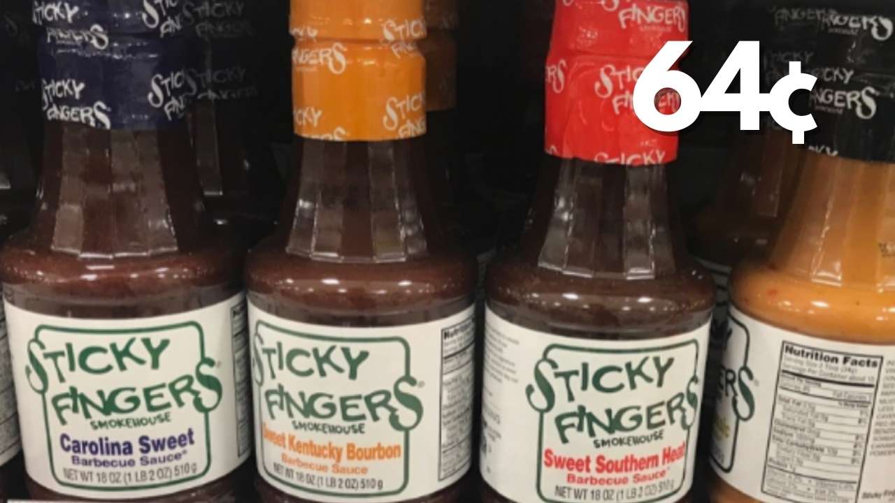 64¢ Sticky Fingers BBQ Sauce at Harris Teeter & Publix Southern Savers