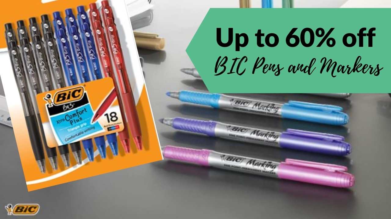 bic pens and markers