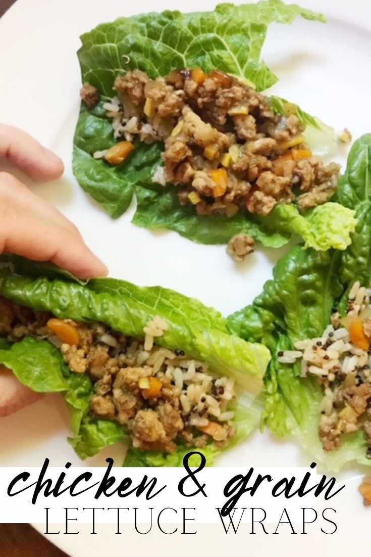 chicken and grain lettuce wraps pinterest