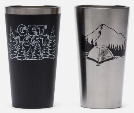 two pack stainless steel cups