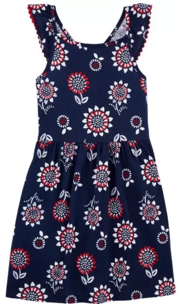 floral flutter dress