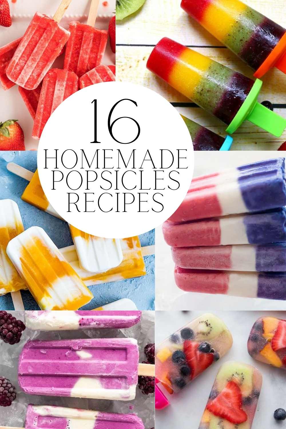 16 Homemade Popsicles Recipes