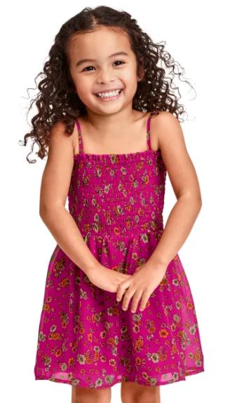 girls smocked dress