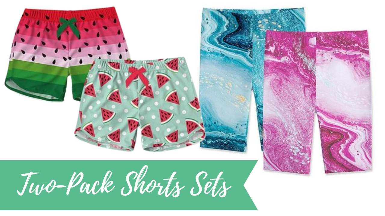two pack shorts sets