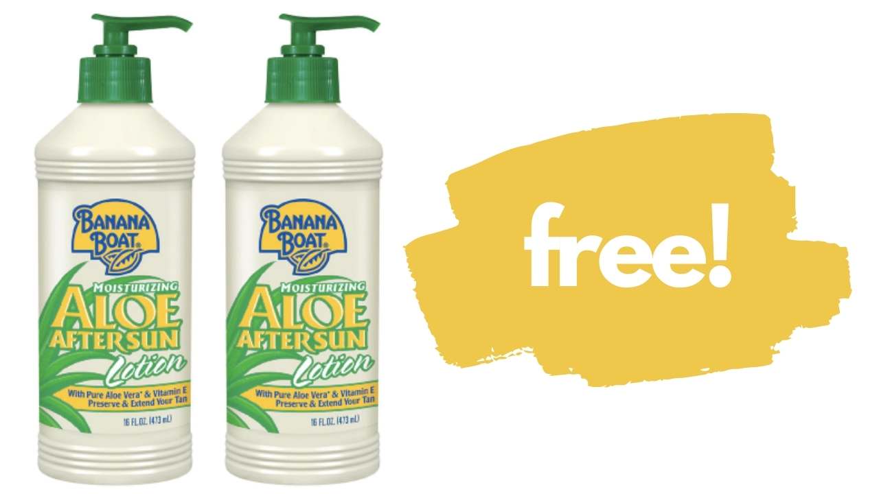 2 FREE Banana Boat After Sun Aloe Lotions Today Only at Walgreens