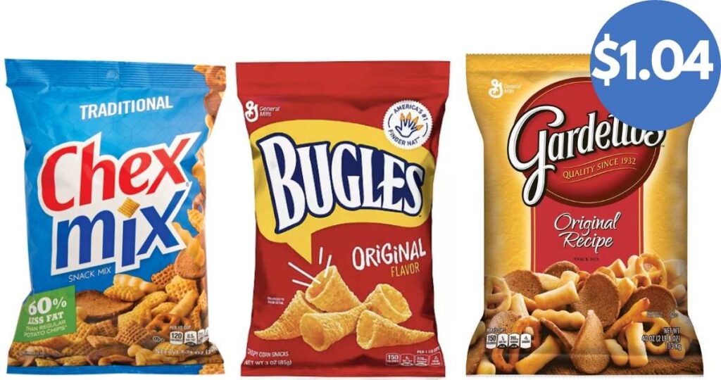 1 04 Chex Mix Bugles Gardetto s Snacks Kroger Mega Deal 