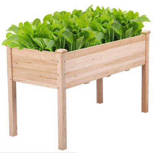 wooden garden bed