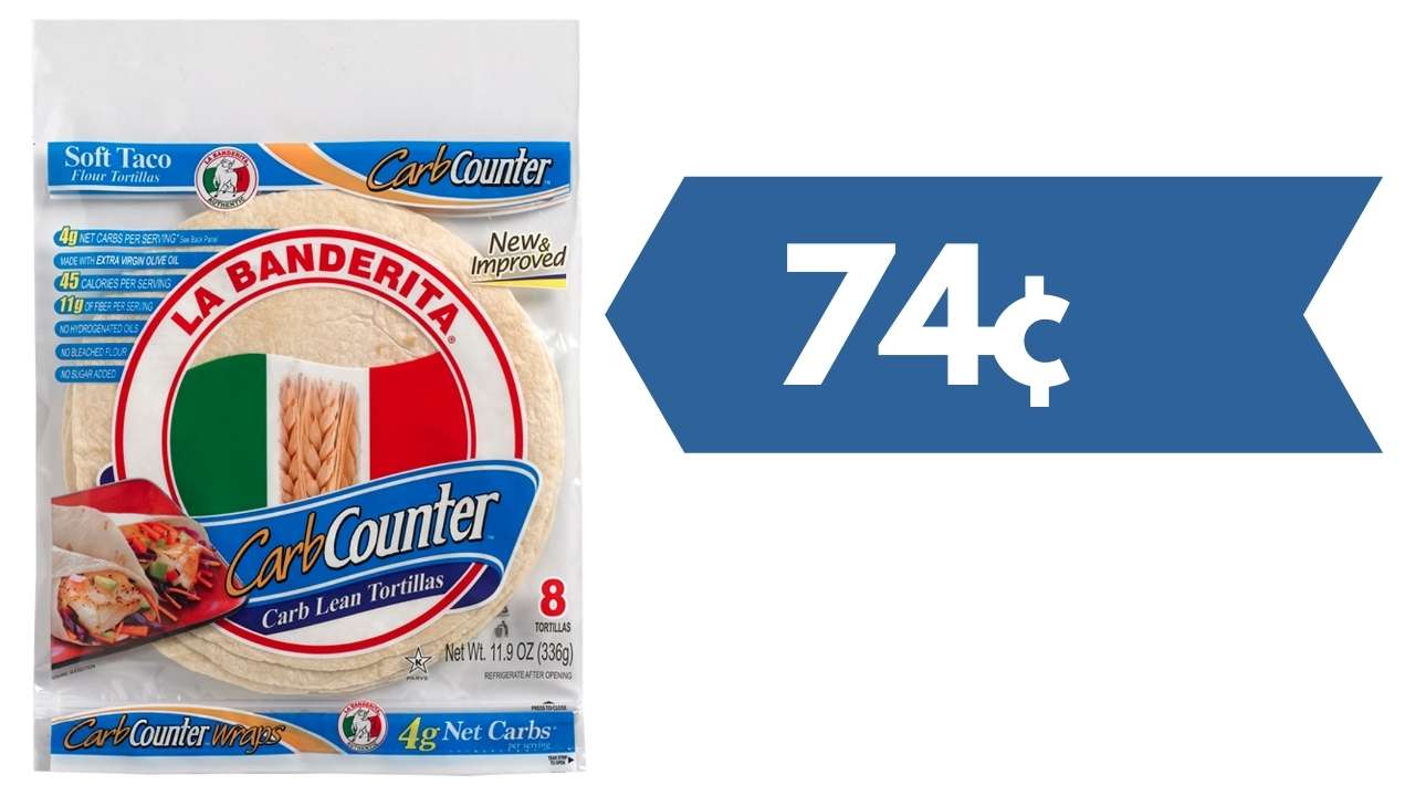 74¢ La Banderita Carb Counter Tortillas Publix Deal Southern Savers