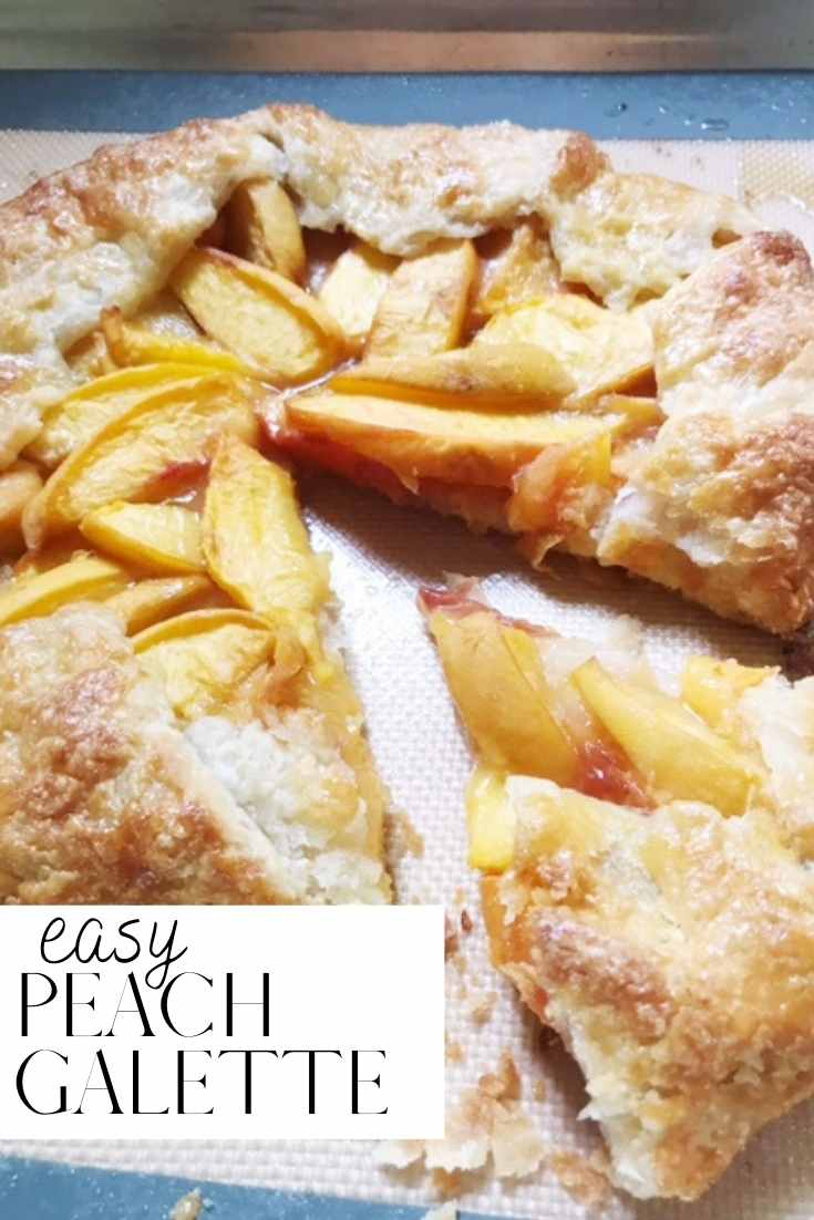 peach galette pinterest