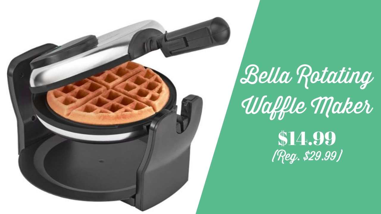 Best Buy Bella Rotating Belgian Waffle Maker 14.99 (Reg. 30) Southern Savers